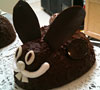 Chocolate cake bunny